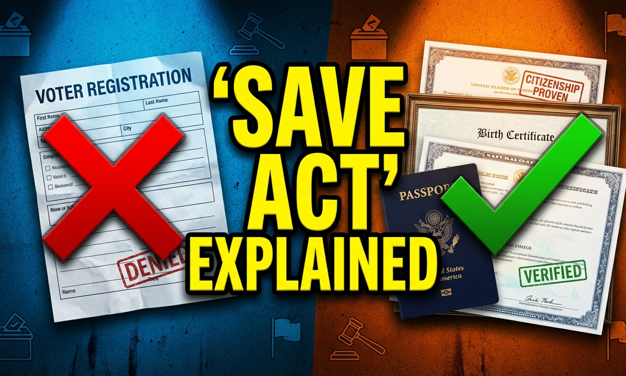 The SAVE Act explainer -- voter suppression disguised as "integrity," delivered by people with no integrity