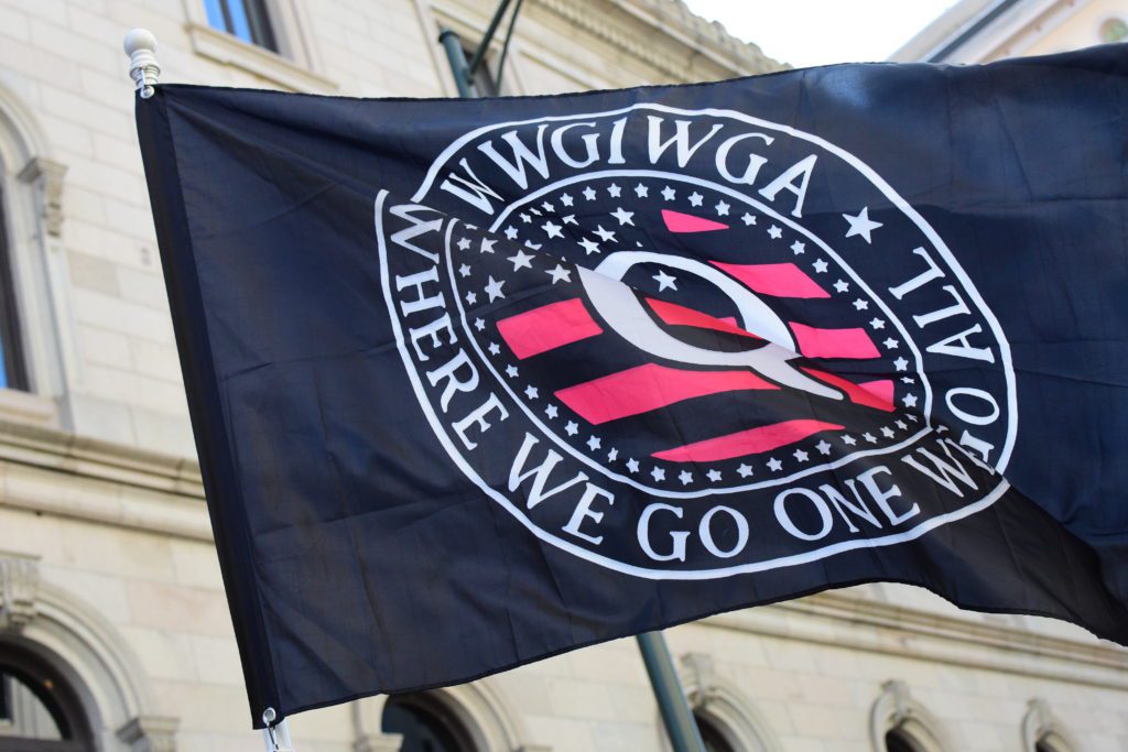 QAnon flag epitomizes modern-day conspiracy theories