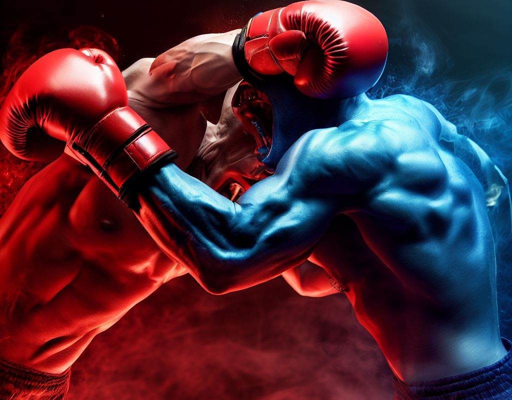 republican vs. democrat cage match boxing ring
