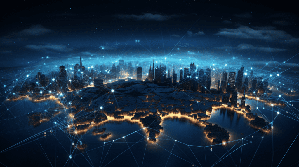 global network, by Midjourney