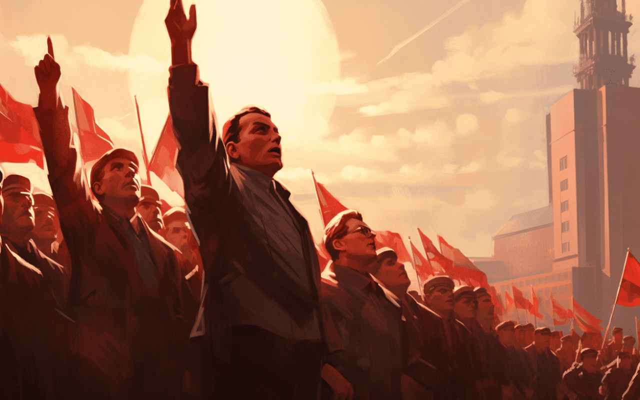 totalitarianism as a mindless form of hero worship