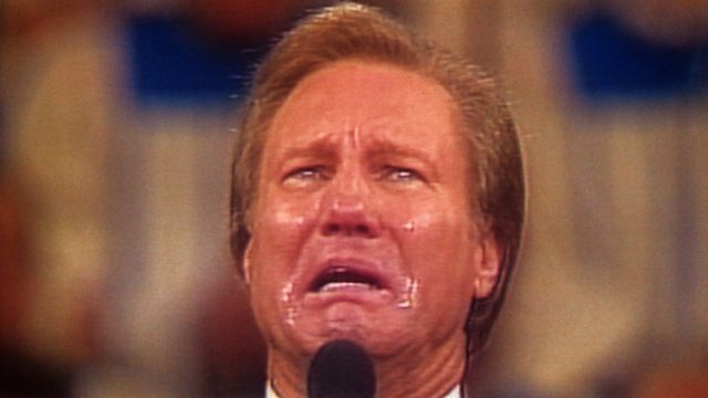 Jimmy Swaggart crying on national TV