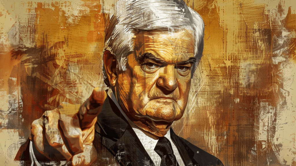 Newt Gingrich, by Midjourney