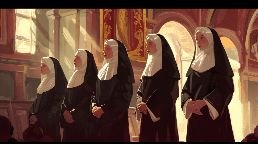 Nuns, by Midjourney