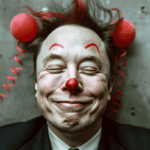 Elon Musk as a clown