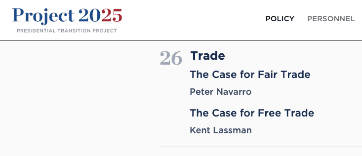 Peter Navarro is one of several authors of Project 2025, that Donald Trump seeks to distance himself from