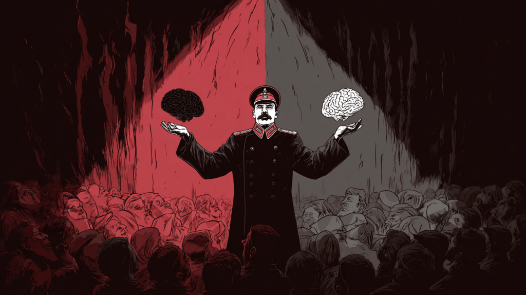 black and white thinking as a tool of dictators around the world