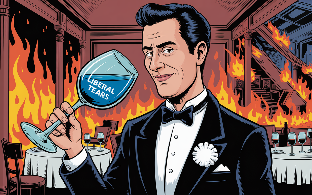 Liberal Tears illustrates the sneering cynicism of the right wing who refuse to articulate political values